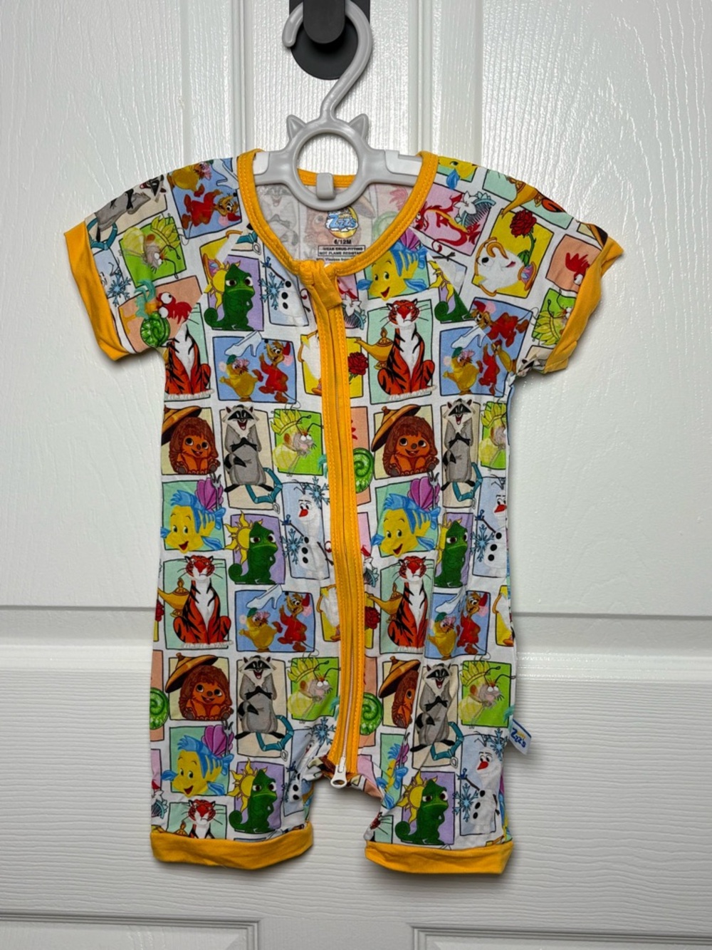 Disney Sidekicks Bamboo Shorty Zippy Romper 6-12M NWOT
